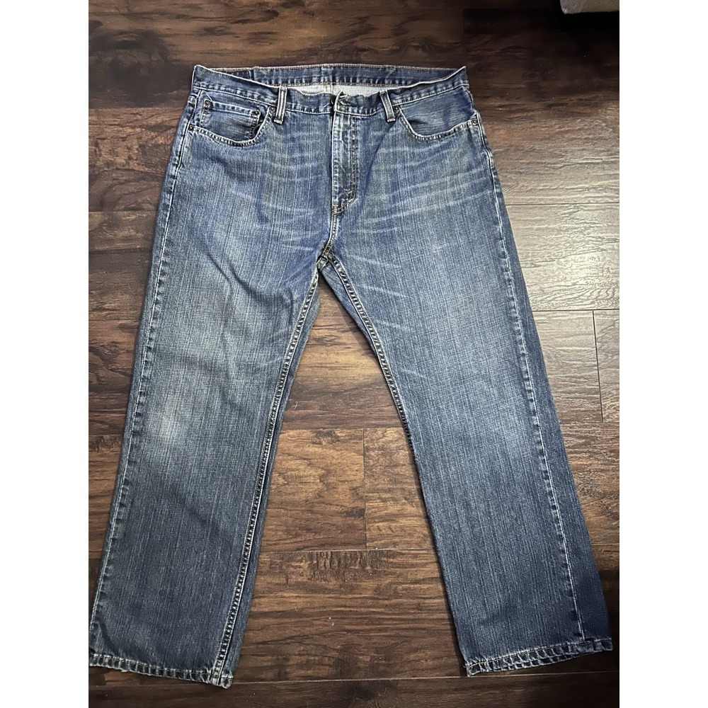 Levi's Mens 559 Relaxed Straight Leg Fit Jeans Lot  38"W X 30"L Blue Denim Light - Picture 5 of 10